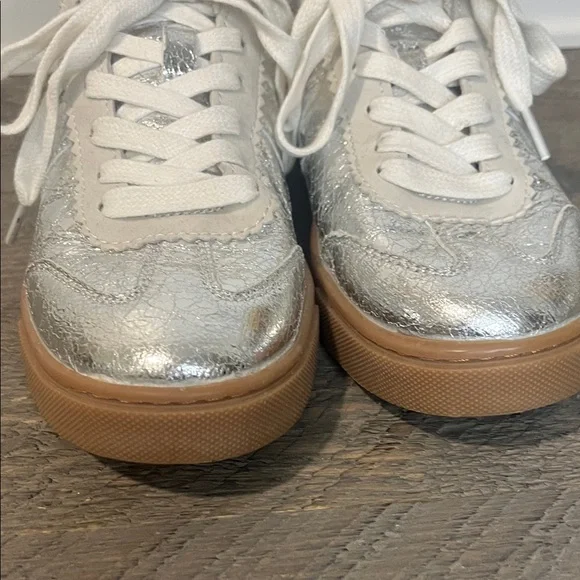 Cushionaire Balance Lace Up Silver Metallic Sneakers Size 6 - Picture 7 of 10